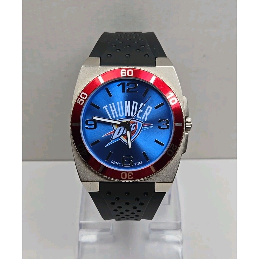 Vintage Game Time Oklahoma City Thunder Basketball NBA 43mm Watch New Battery